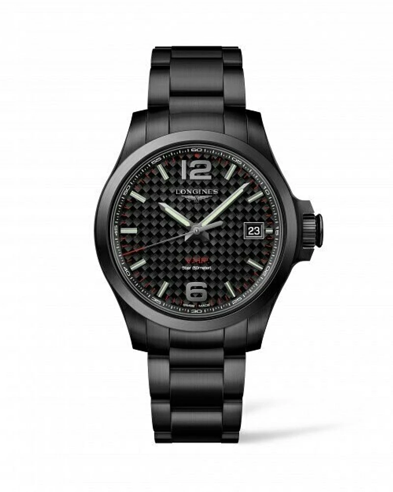 Conquest V.H.P. Black Dial 41MM Quartz L37162666