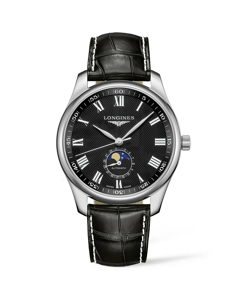 The Longines Master Collection Black Dial 42MM Moonphase Automatic L29194517