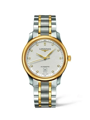 THE LONGINES MASTER COLLECTION 38MM STAINLESS STEEL/GOLD CAP 200 AUTOMATIC L26285777