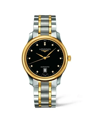 THE LONGINES MASTER COLLECTION 38MM STAINLESS STEEL/GOLD CAP 200 AUTOMATIC L26285577