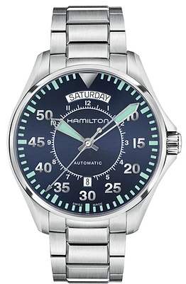 Hamilton Khaki Aviation H64615145 | Swiss Automatic Watch | Kavar Jewellers Brampton