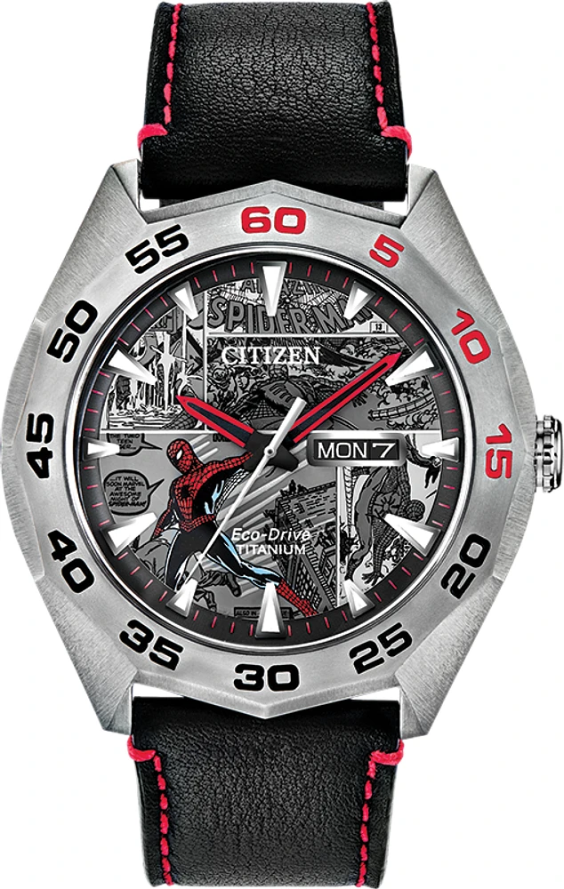 Citizen Limited Edition Spider-Man Grey Dial 44MM Eco-Drive AW0061-01W