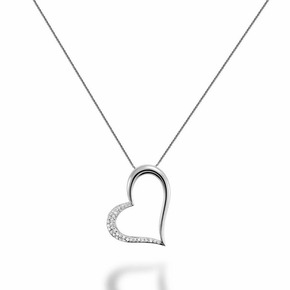 Diamond Heart Pendant 0.17CTDI White Gold