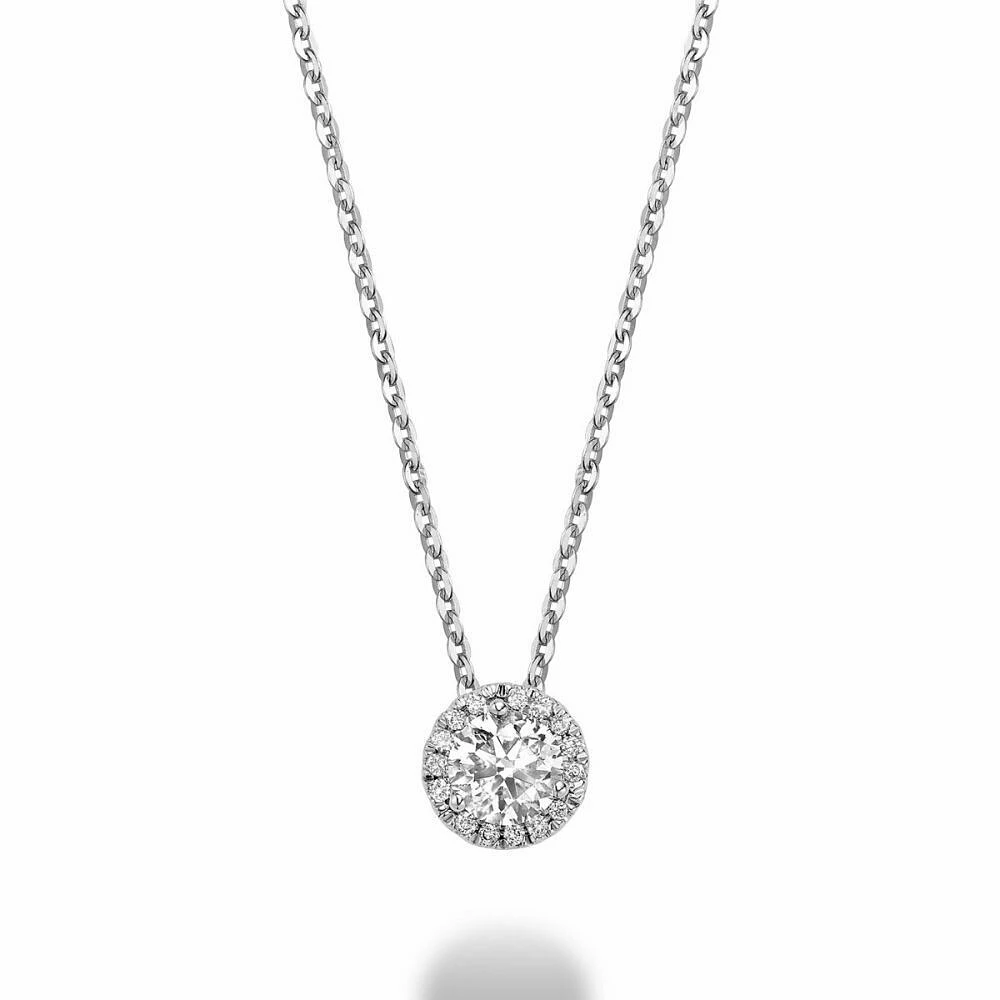 Martini Cup Diamond Halo Pendant 0.25CTDI White Gold