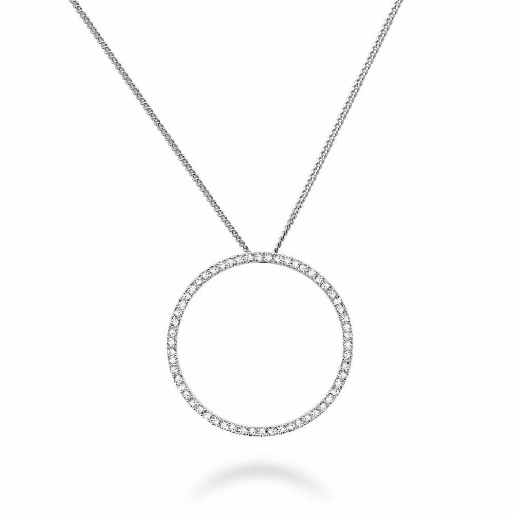 Circle Of Life Diamond Pendant 0.12CTDI White Gold