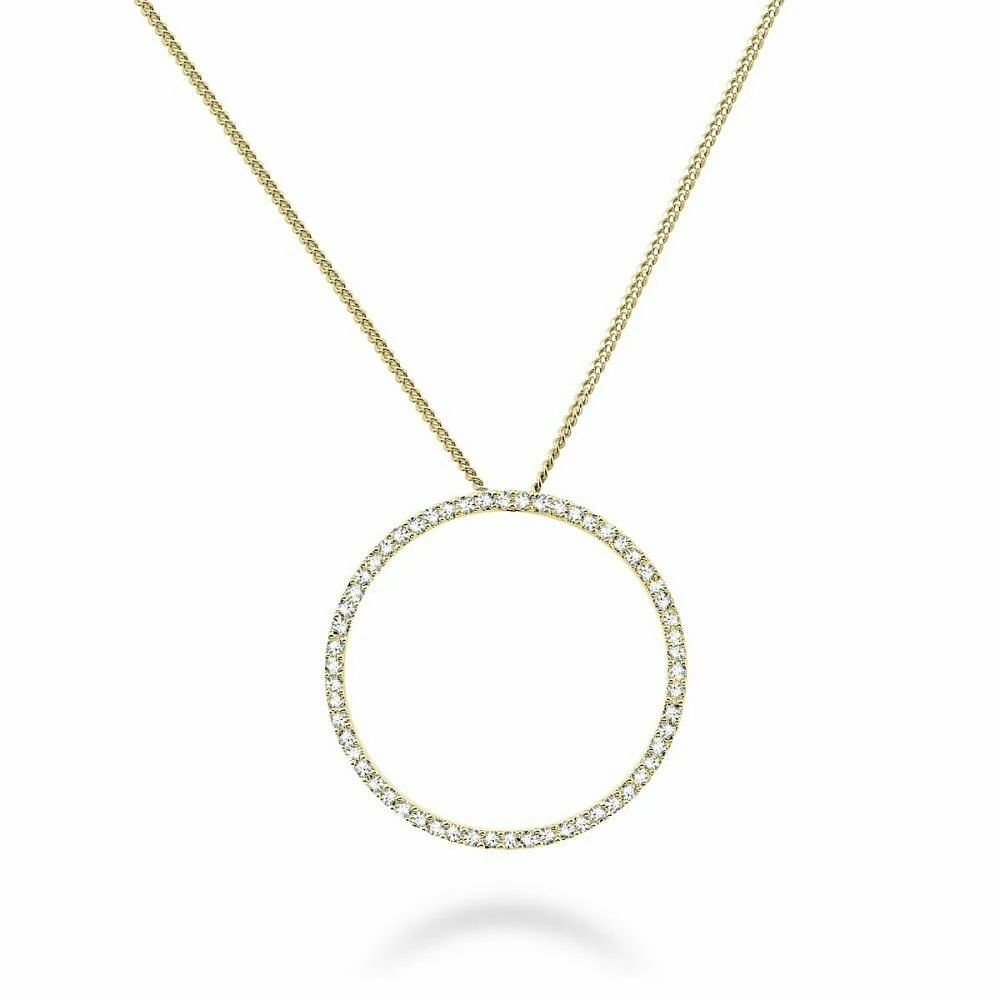Circle Of Life Diamond Pendant 0.18CTDI Yellow Gold