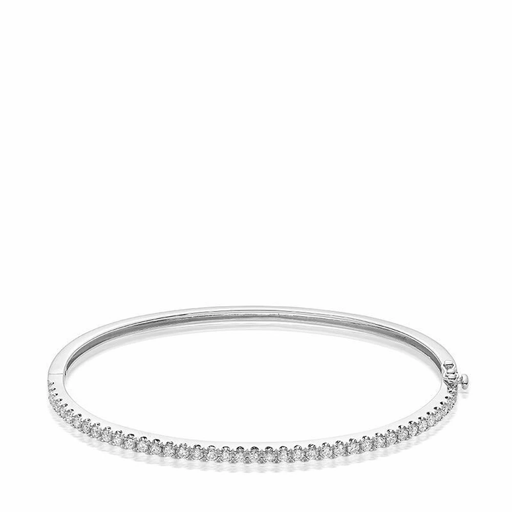 Semi Eternity Diamond Bangle 0.35CTDI White Gold