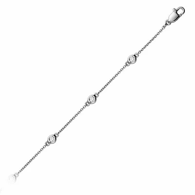 Diamond by the Yard Bracelet 0.15CTDI White Gold