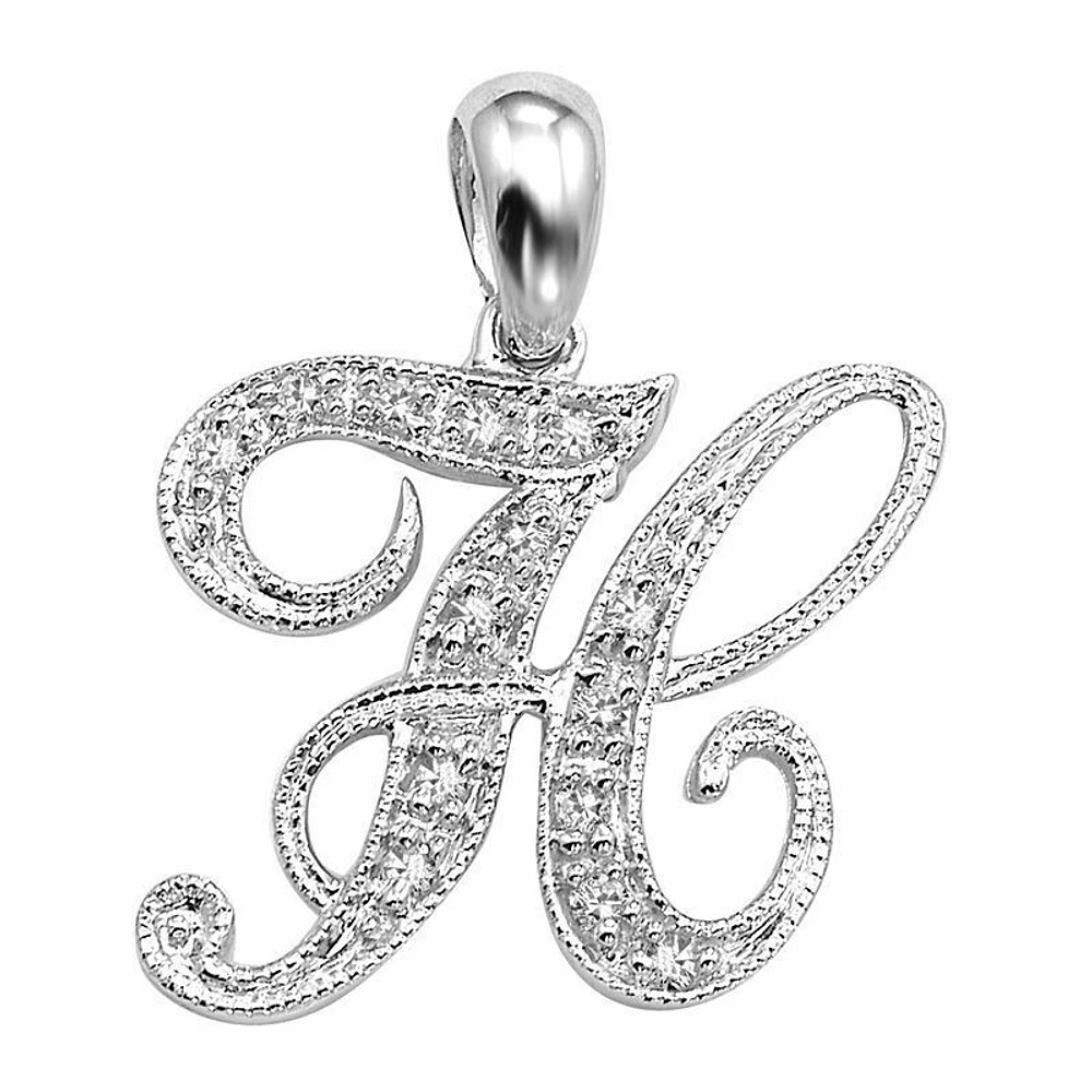 SCRIPT H 10K 0.06CTDI White Gold