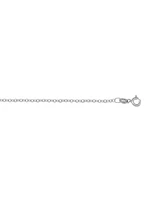 White Gold Open Cable Link Chain 10KT