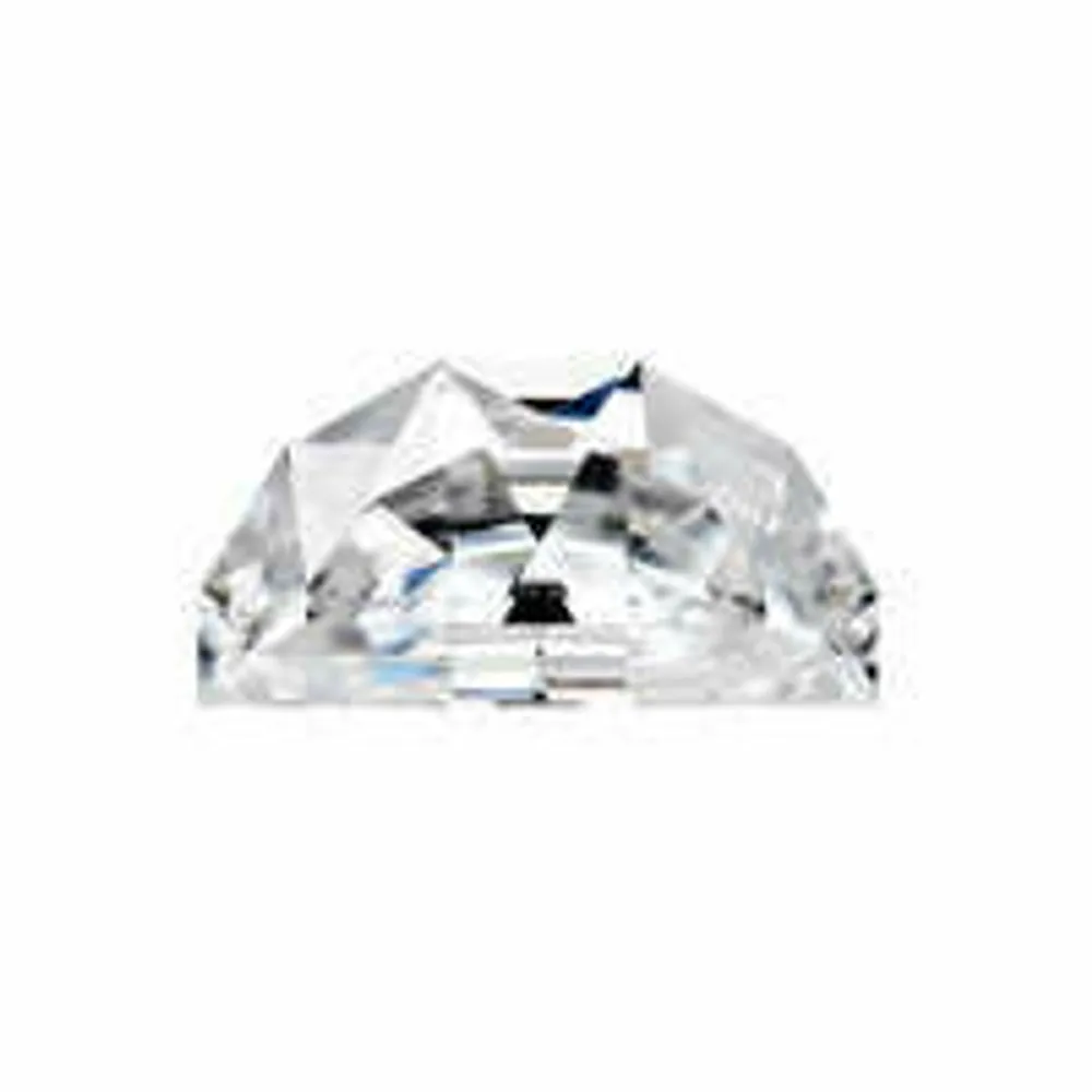 Forever One 0.36CTW Half Moon Moissanite Gemstone