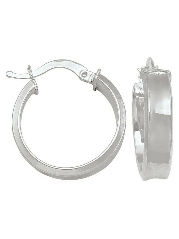 White Gold Hoop Earring 10KT & 14KT