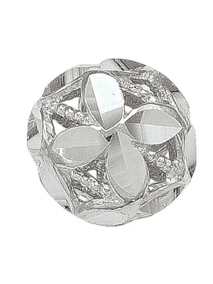 Gold Diamond Cut Ball Stud Earring 18KT
