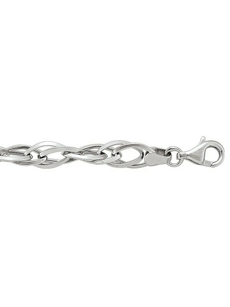 White Gold Hollow Fancy Necklace 14KT