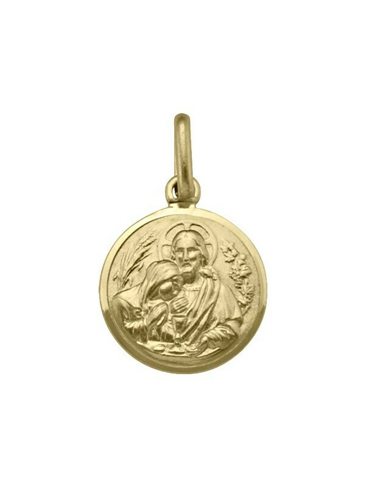 Yellow Gold Solid Communion Medal 10KT