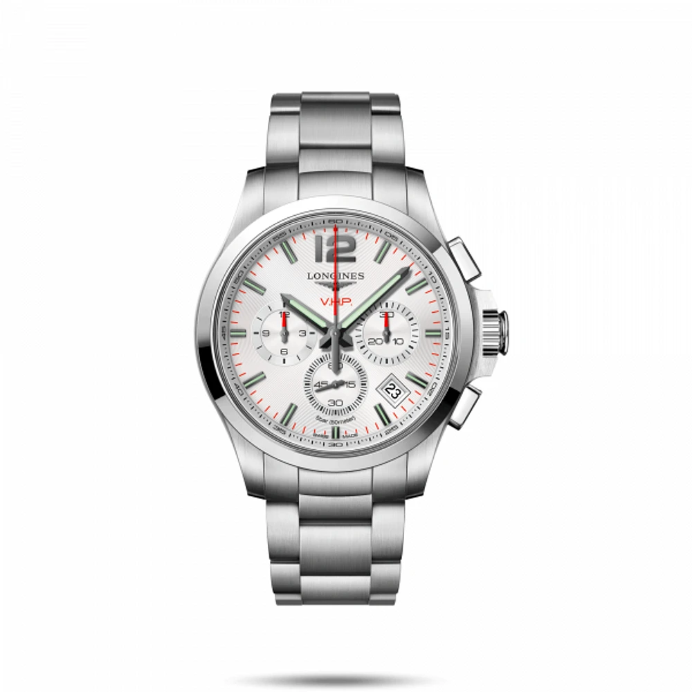 Conquest V.H.P. White Dial 42MM Quartz L37174766