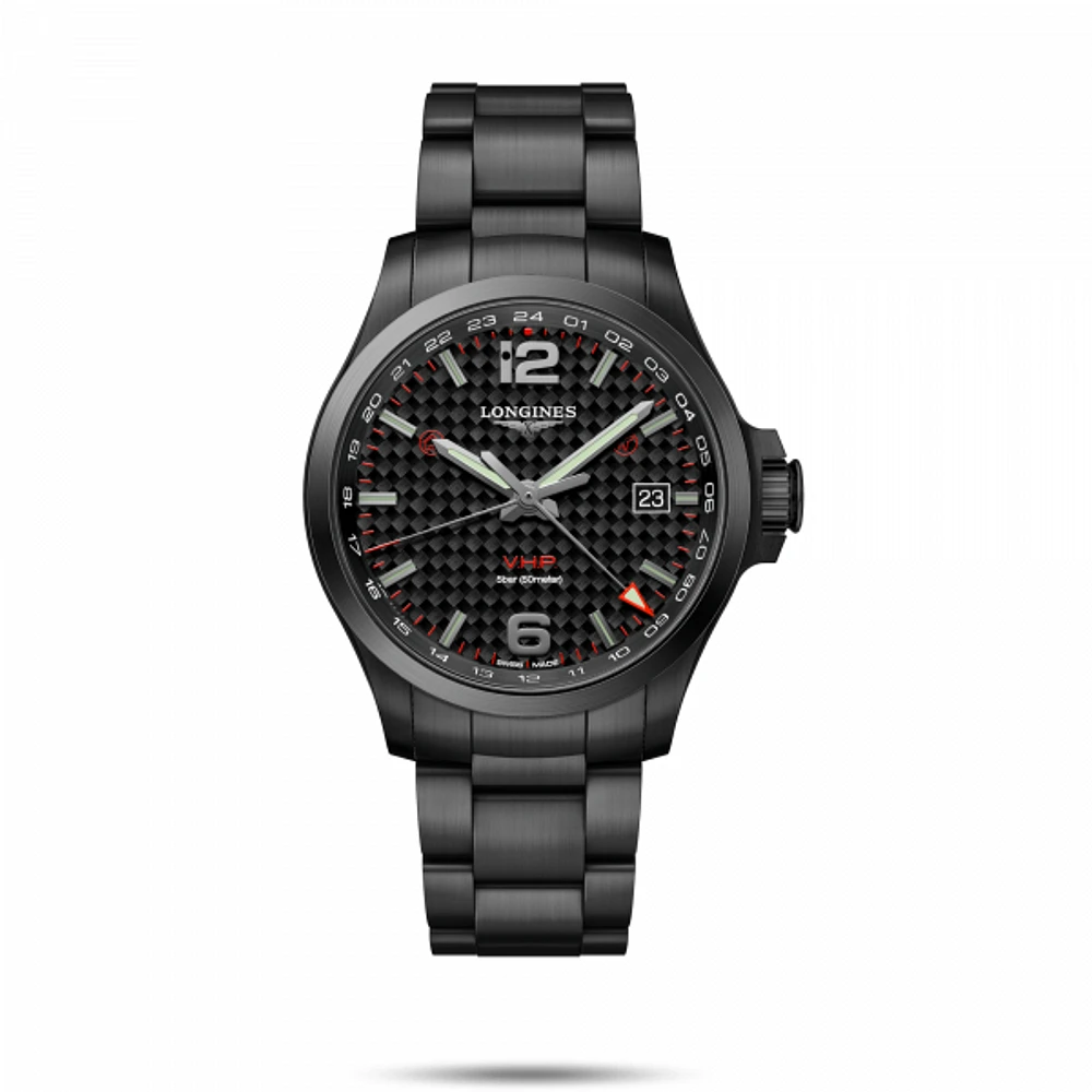 Conquest V.H.P. Black Dial 43MM Quartz L37282666