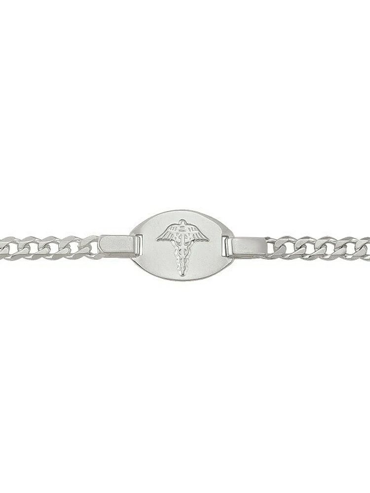 Sterling Silver Medical Data Bracelet