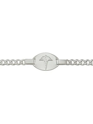 Sterling Silver Medical Data Bracelet