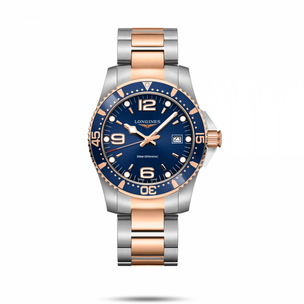 HydroConquest Blue Dial 41MM Quartz Stainless Steel/PVD Diving Watch L37403987