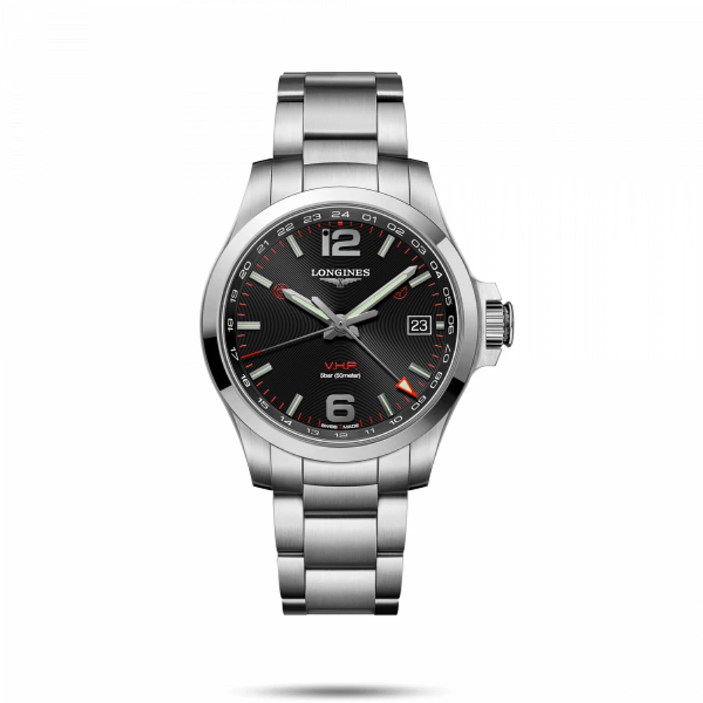 Conquest V.H.P. Black Dial 41MM Quartz L37184566