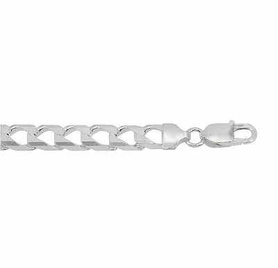 Sterling Silver, 5mm Square Curb Chain