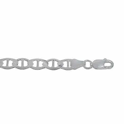 Sterling Silver, 9.5mm Extra Flat Marine (Gucci) Chain