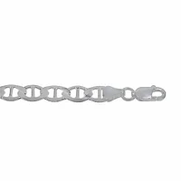 Sterling Silver, 9.5mm Extra Flat Marine (Gucci) Chain