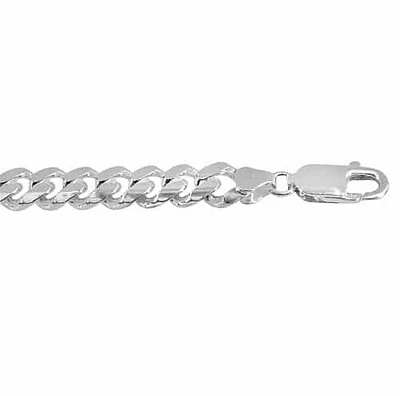 Sterling Silver, 7.4mm Miami Cuban Chain