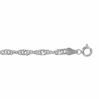 Sterling Silver, 1.7mm Singapore Chain