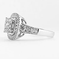 Diamond Cluster Ring With Halo