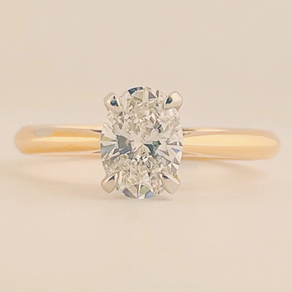 Oval Cut Solitaire Engagement Ring