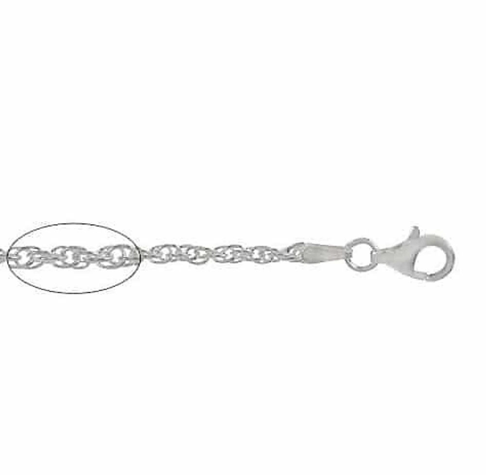 Sterling Silver, 1.5mm Wheat Chain