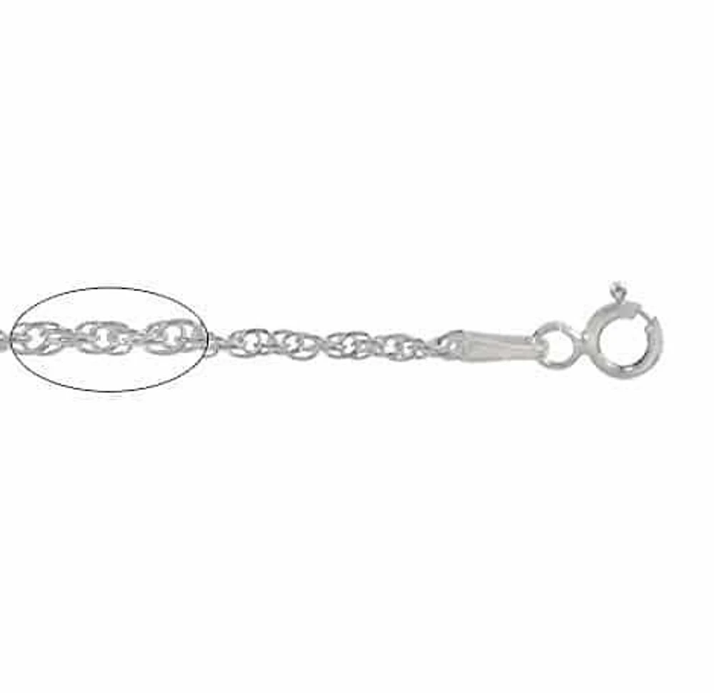 Sterling Silver, 1mm Wheat Chain