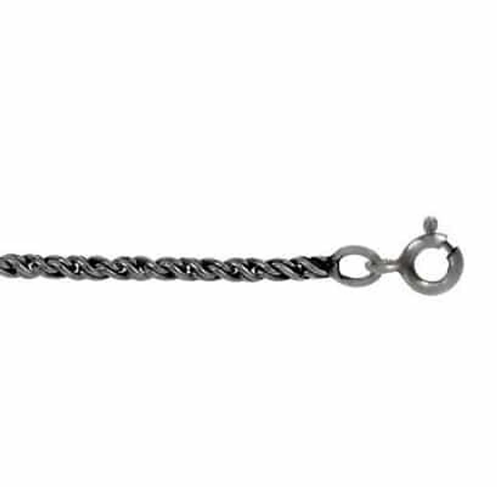 Sterling Silver With Oxidized