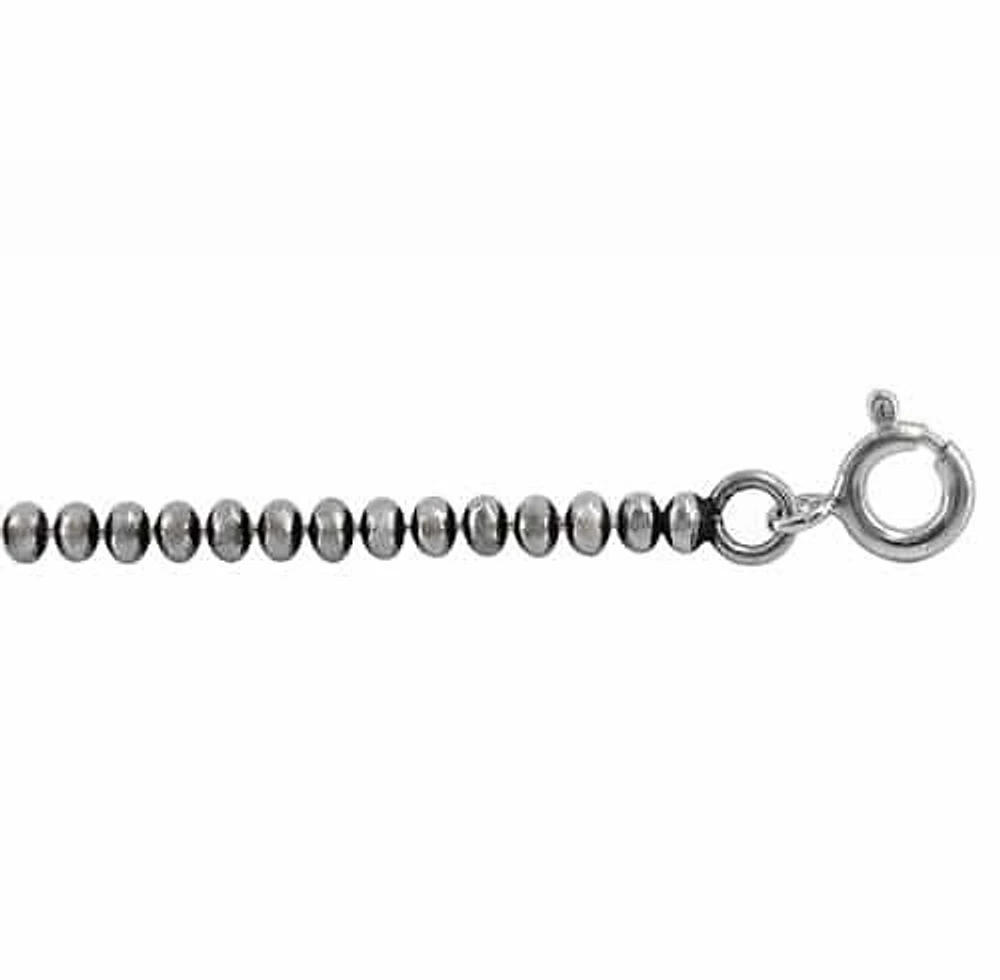 Sterling Silver With Oxidized