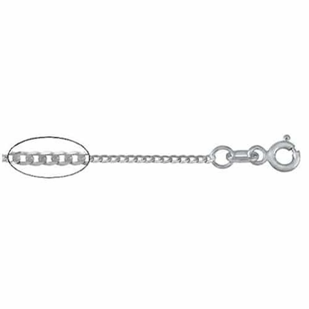 Sterling Silver With Rhodium