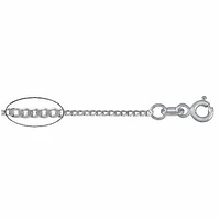 Sterling Silver With Rhodium