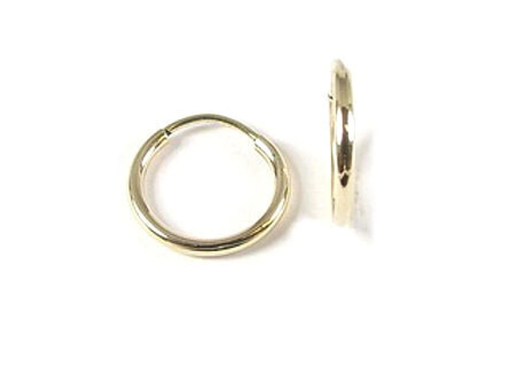 10K Yellow Gold Polished Sleeper Earrings