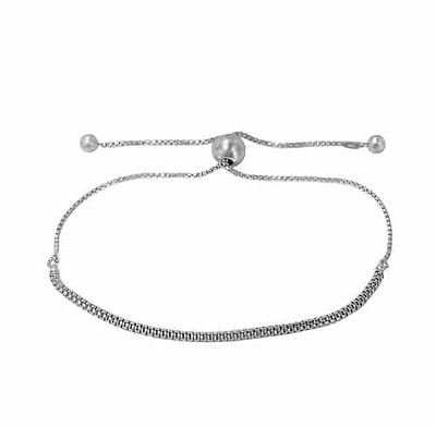 Sterling Silver With Rhodium