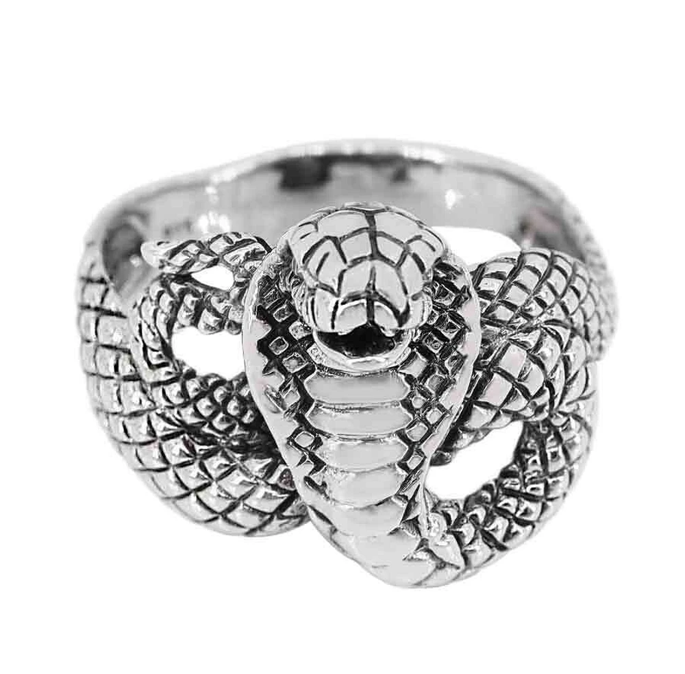 Sterling Silver, Snake Ring, 18mm Width