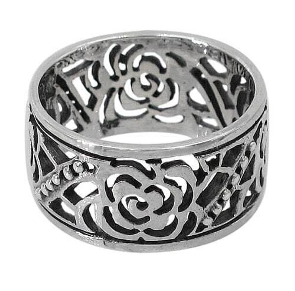 Sterling Silver Flower Ring