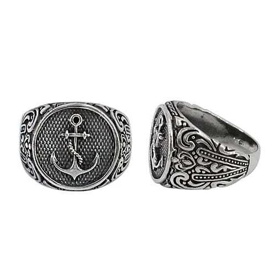 Sterling Silver Anchor Ring