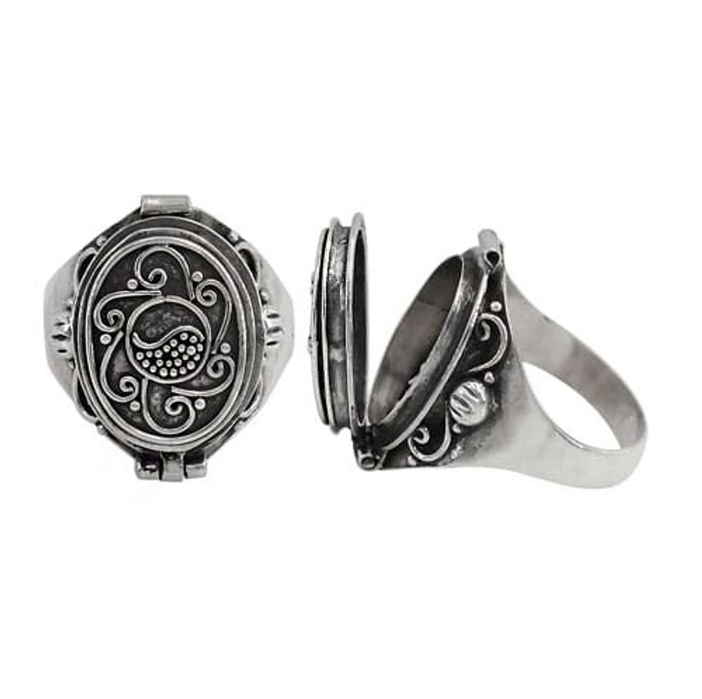 Sterling Silver Poison Ring