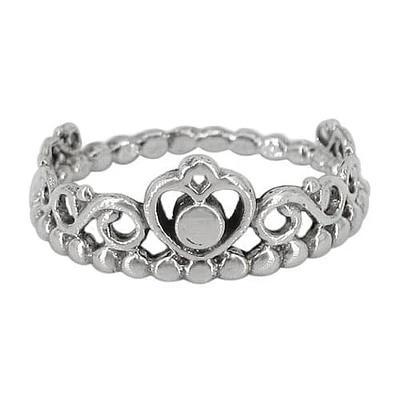 Sterling Silver Heart Ring, 8mm Width