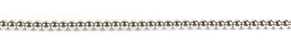 10K White Gold Smooth Ball Bracelet
