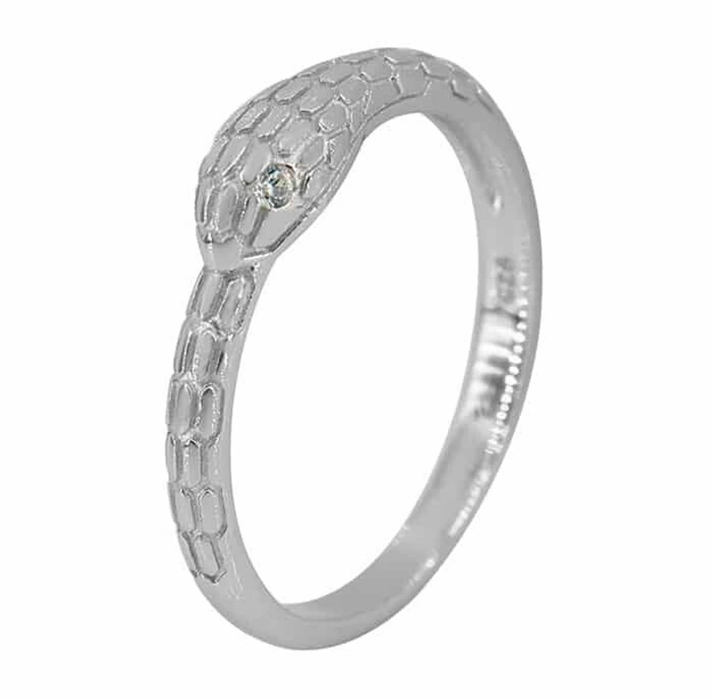 Sterling Silver With Rhodium