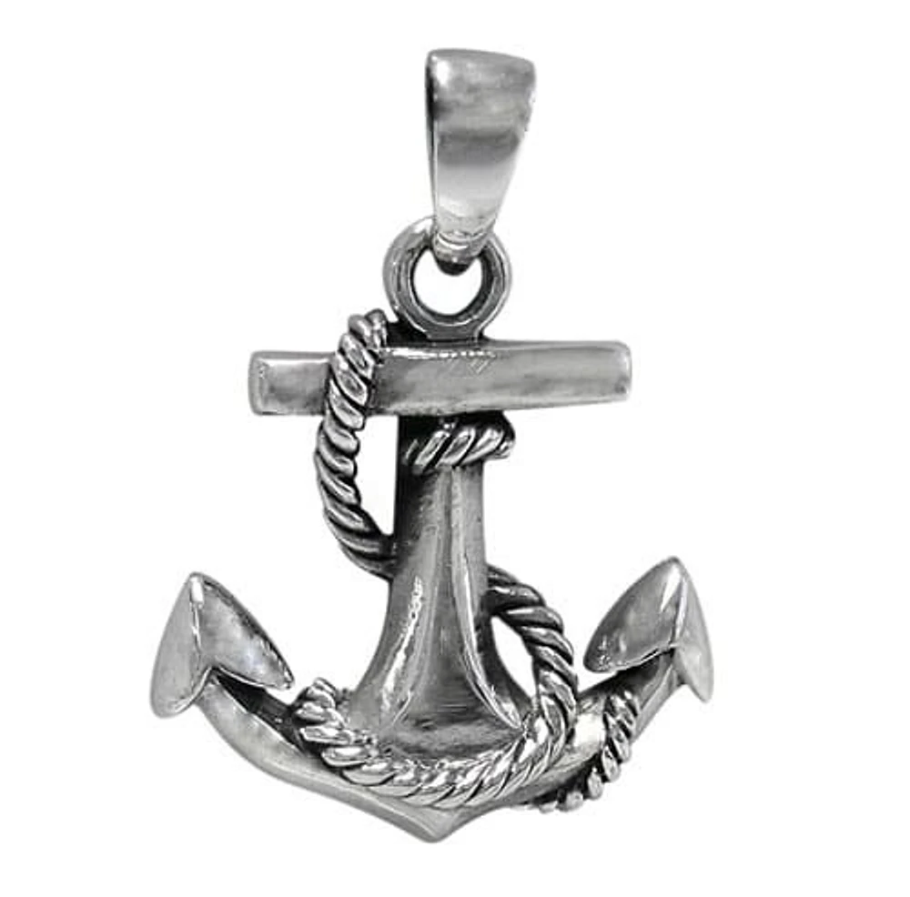 Sterling Silver Anchor Pendant