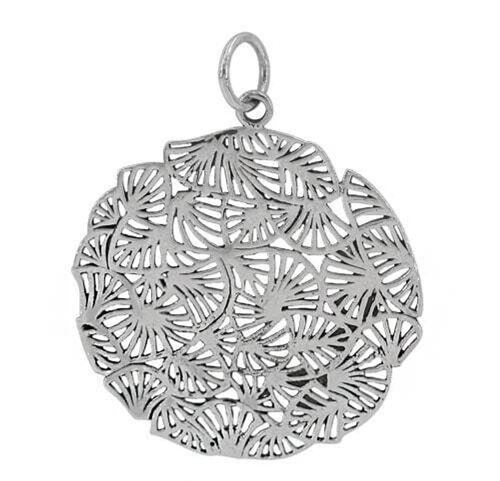 Sterling Silver Filigree Pendant, 40X1mm Frame.
