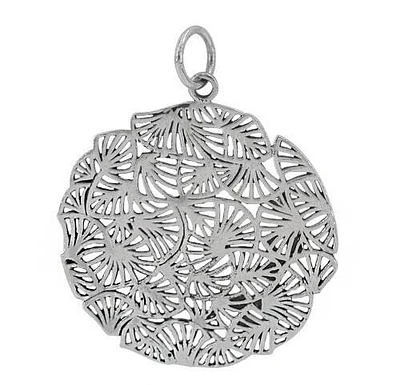 Sterling Silver Filigree Pendant, 40X1mm Frame.